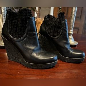 No longer avail-Authentic Gucci booties, fit 7.5 best, sock top cut